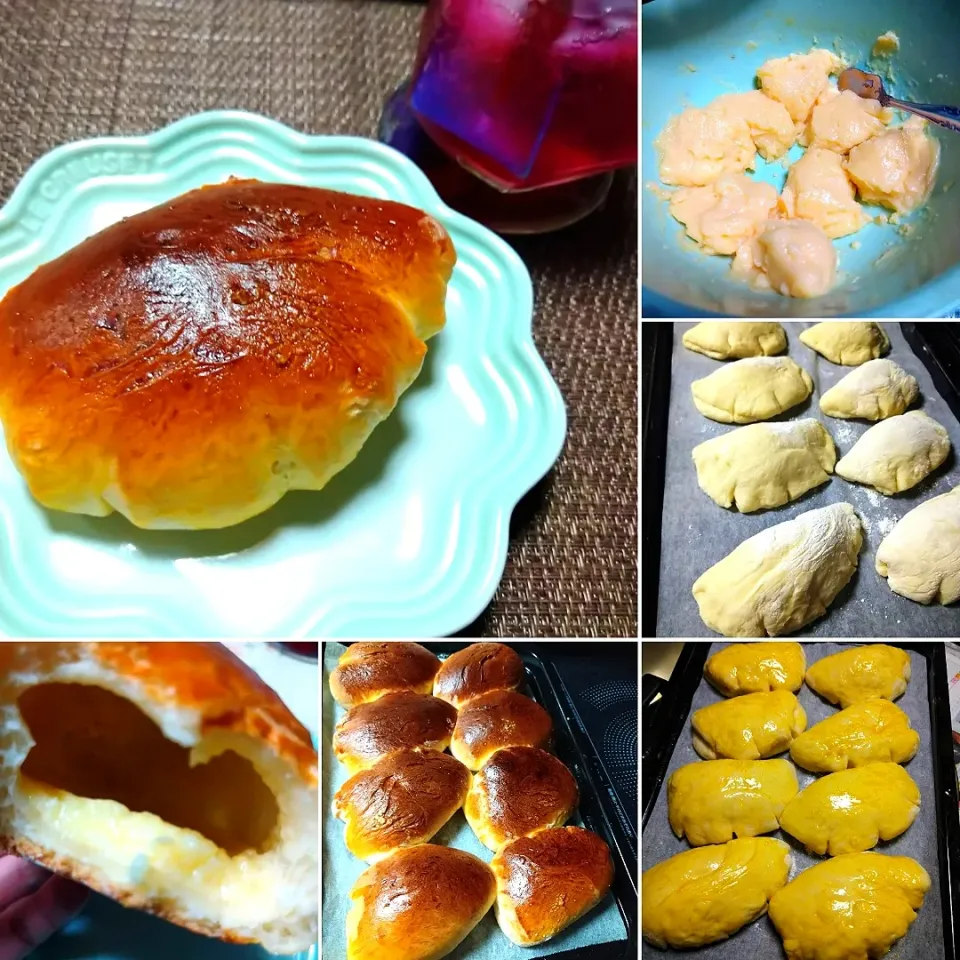 初めての手作りクリームパン|うたかた。さん