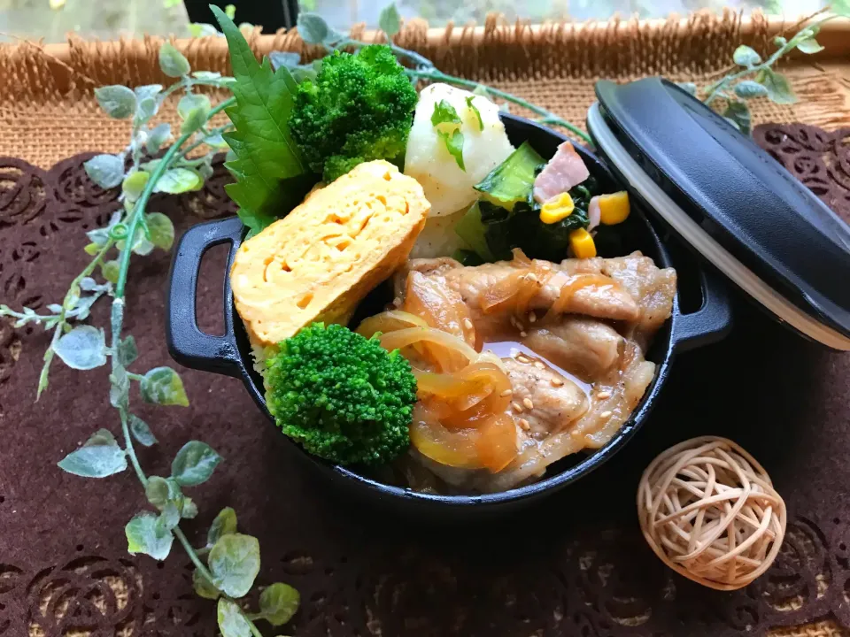 今週の生姜焼きお弁当～たぶん水曜日。。|まなまな♡さん