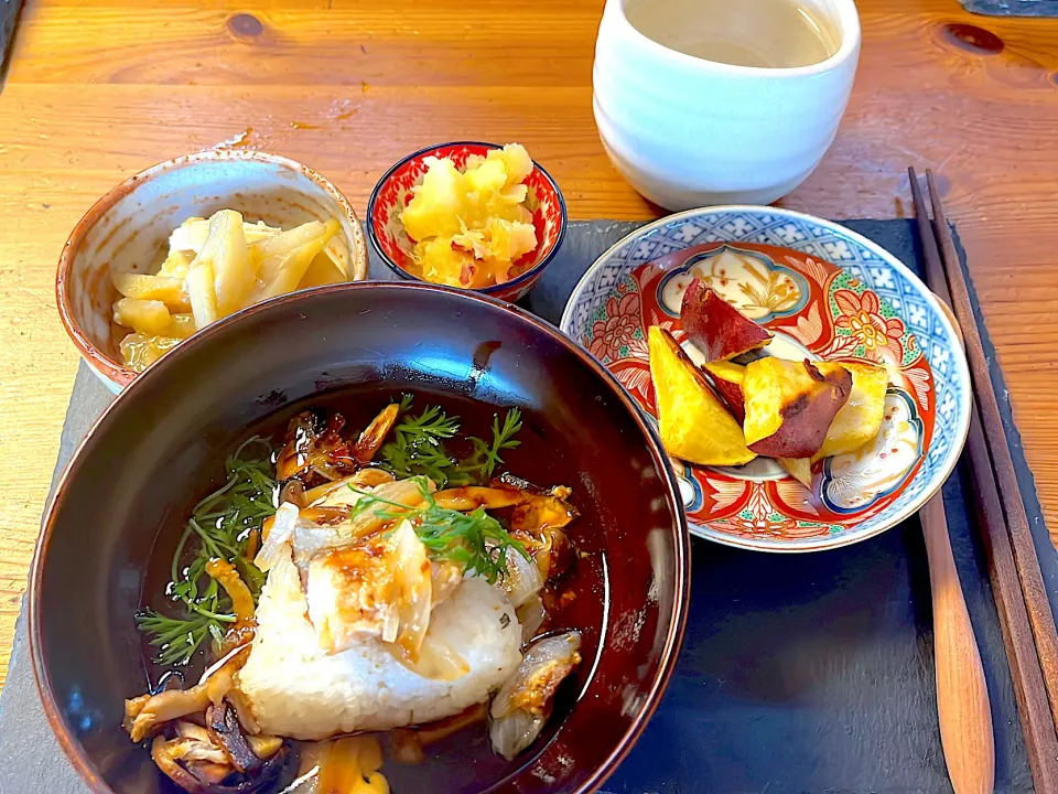 Snapdishの料理写真:焼きおにぎりランチ|Rieさん