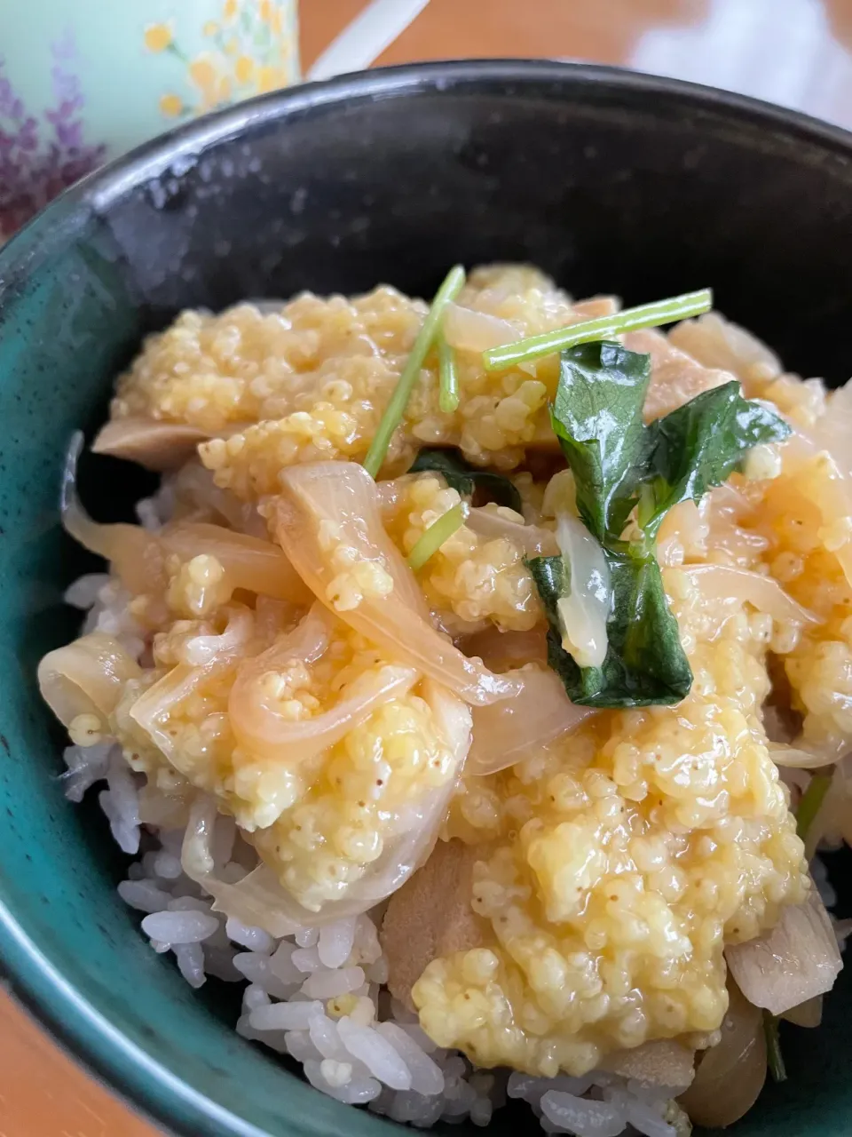 もちキビの卵とじ風🥚ご飯にかけたら親子丼風🍚|Yu Yu mamaさん