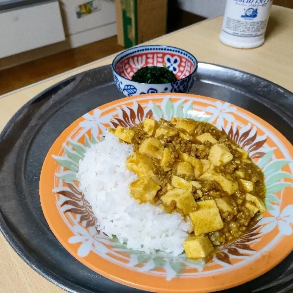 麻婆カレー豆腐丼。|ariyo4200さん