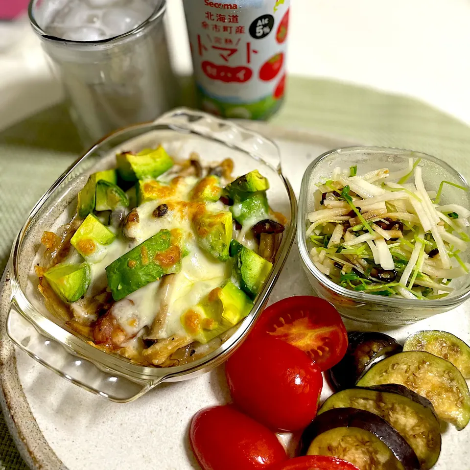 Snapdishの料理写真:9/9晩ご飯：きのこマリネのチーズ焼き|ななみんさん