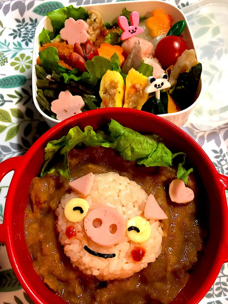 Snapdishの料理写真:カレー弁当🍱|ゆうりさん