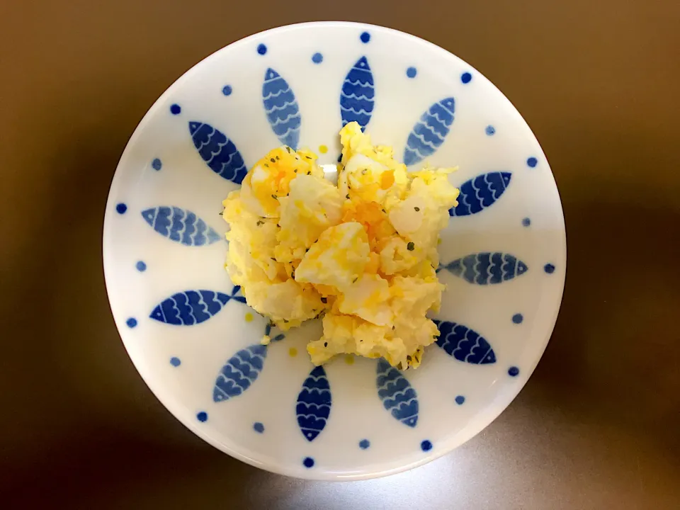 半熟たまごのポテトマカロニサラダ|ばーさんさん