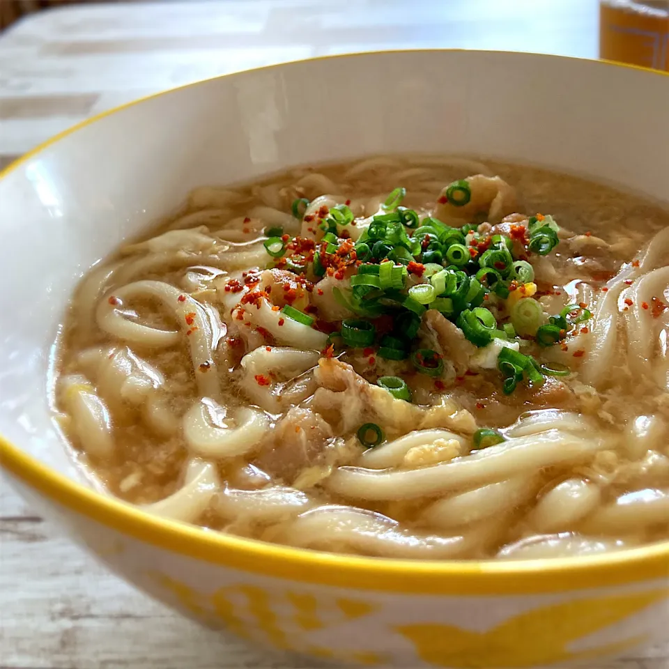 Snapdishの料理写真:肉とじうどん◥█̆̈◤࿉∥|さくらさん