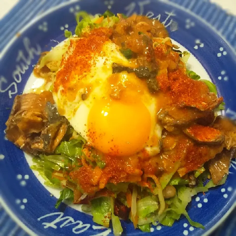 蒟蒻麺と鯖缶でエスニック焼そば風|setuさん