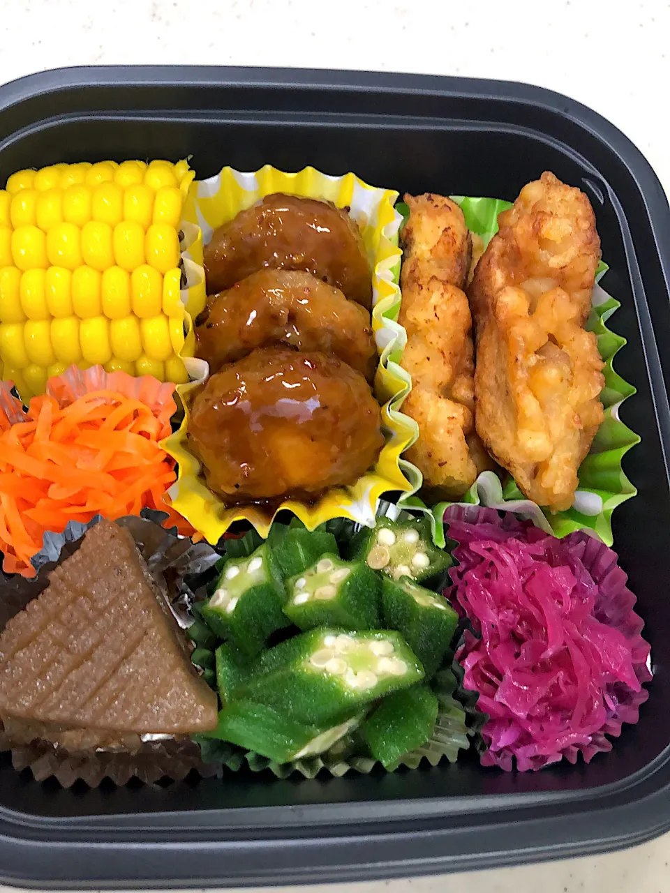 スパイシーチキン・牛カルビマヨ弁当|teteさん