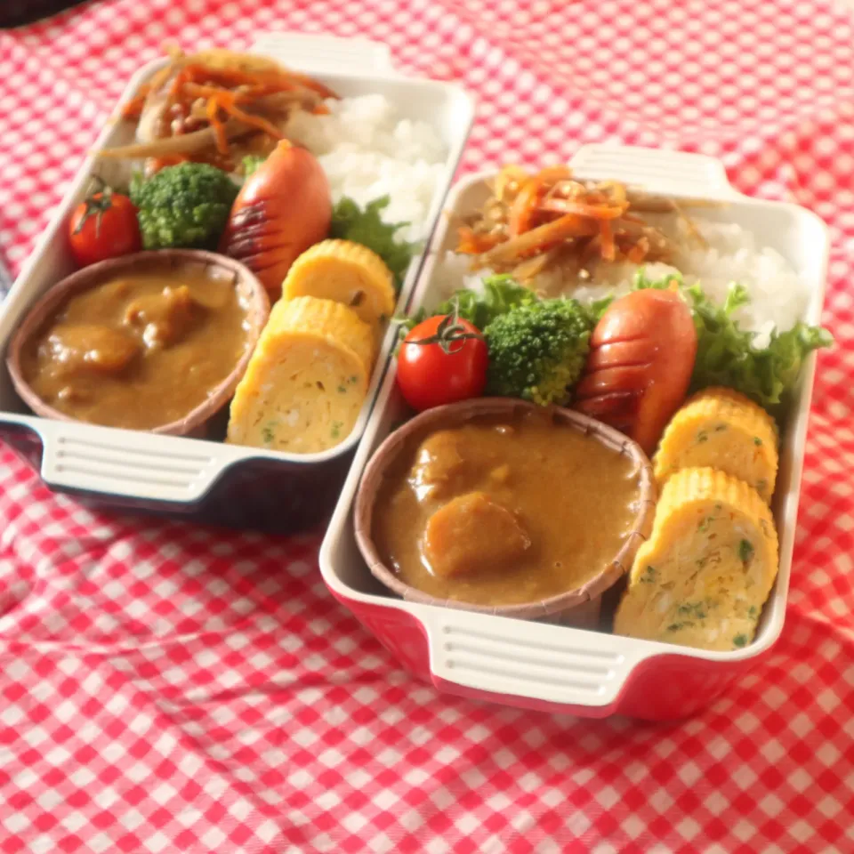 高校生男子弁当🍱カレー🍛|なかじー。さん