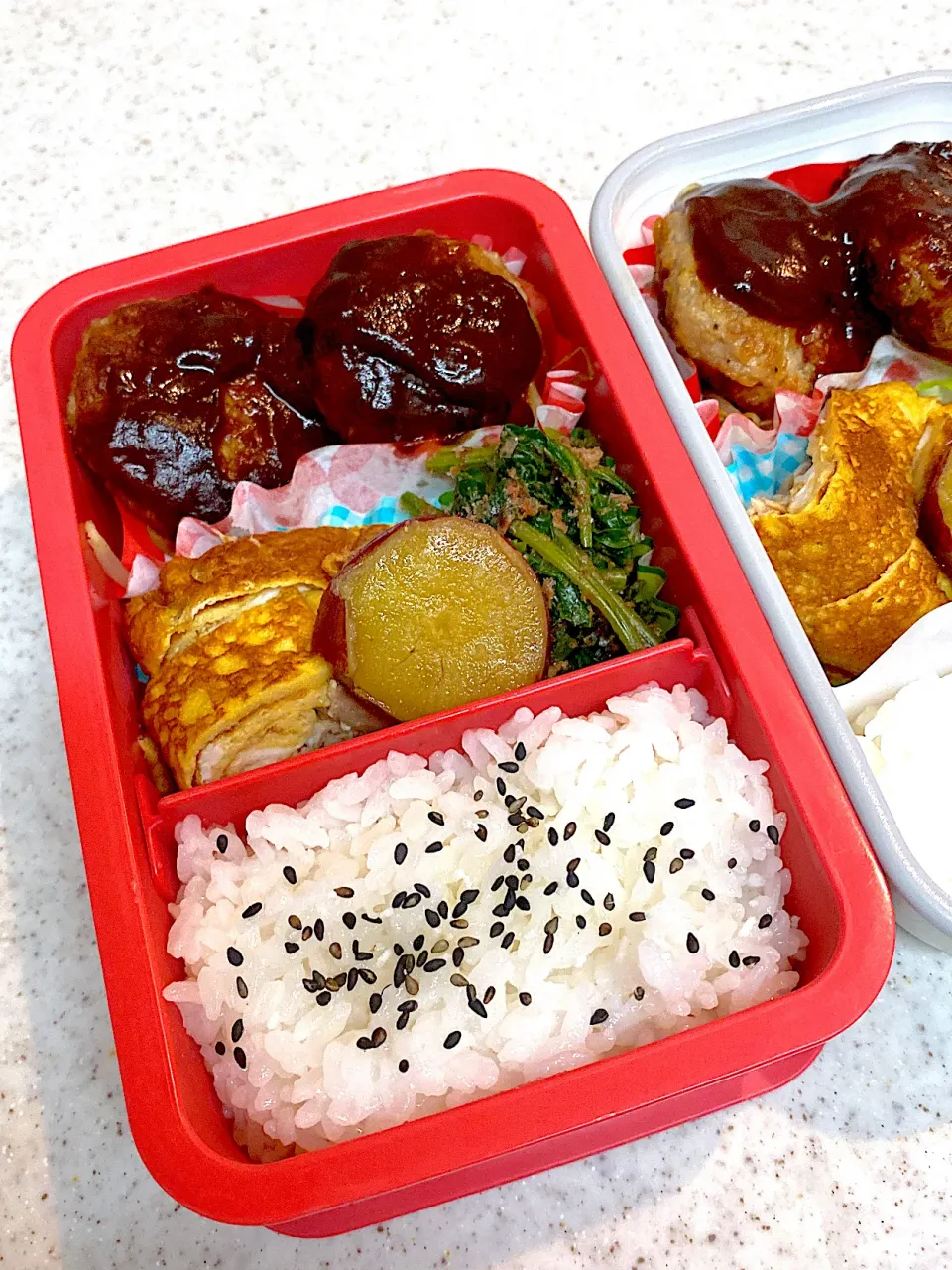 ミニハンバーグ　弁当|asumamaさん