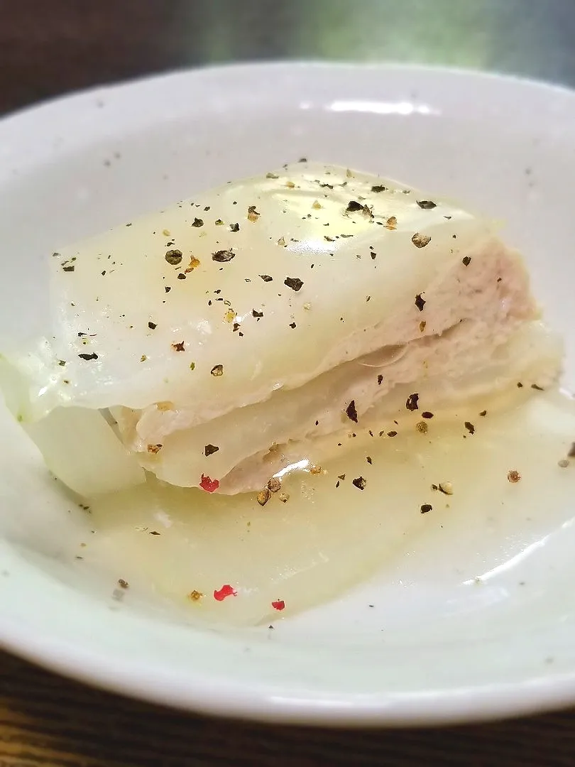 パパ作👨白菜と鶏ひき肉の重ね蒸し|ぱんだのままんさん