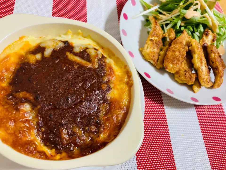 【洋食が食べたい‼️】ミラノ風ドリア　ささみスティック|飛鳥さん