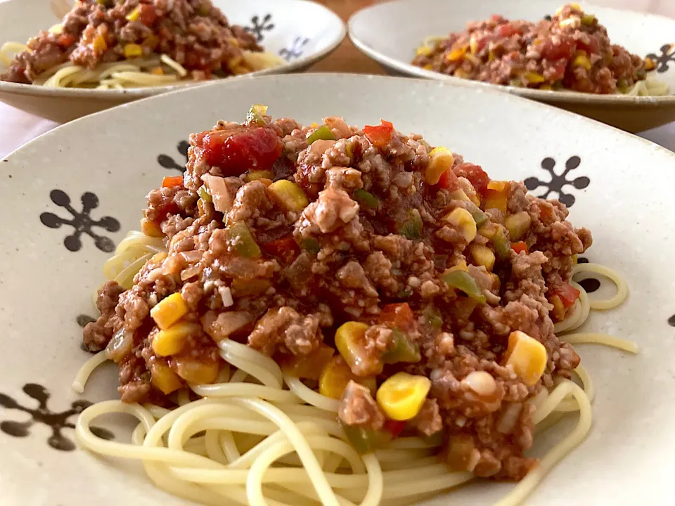 ＊具沢山ミートソースパスタ🍝＊|＊抹茶＊さん