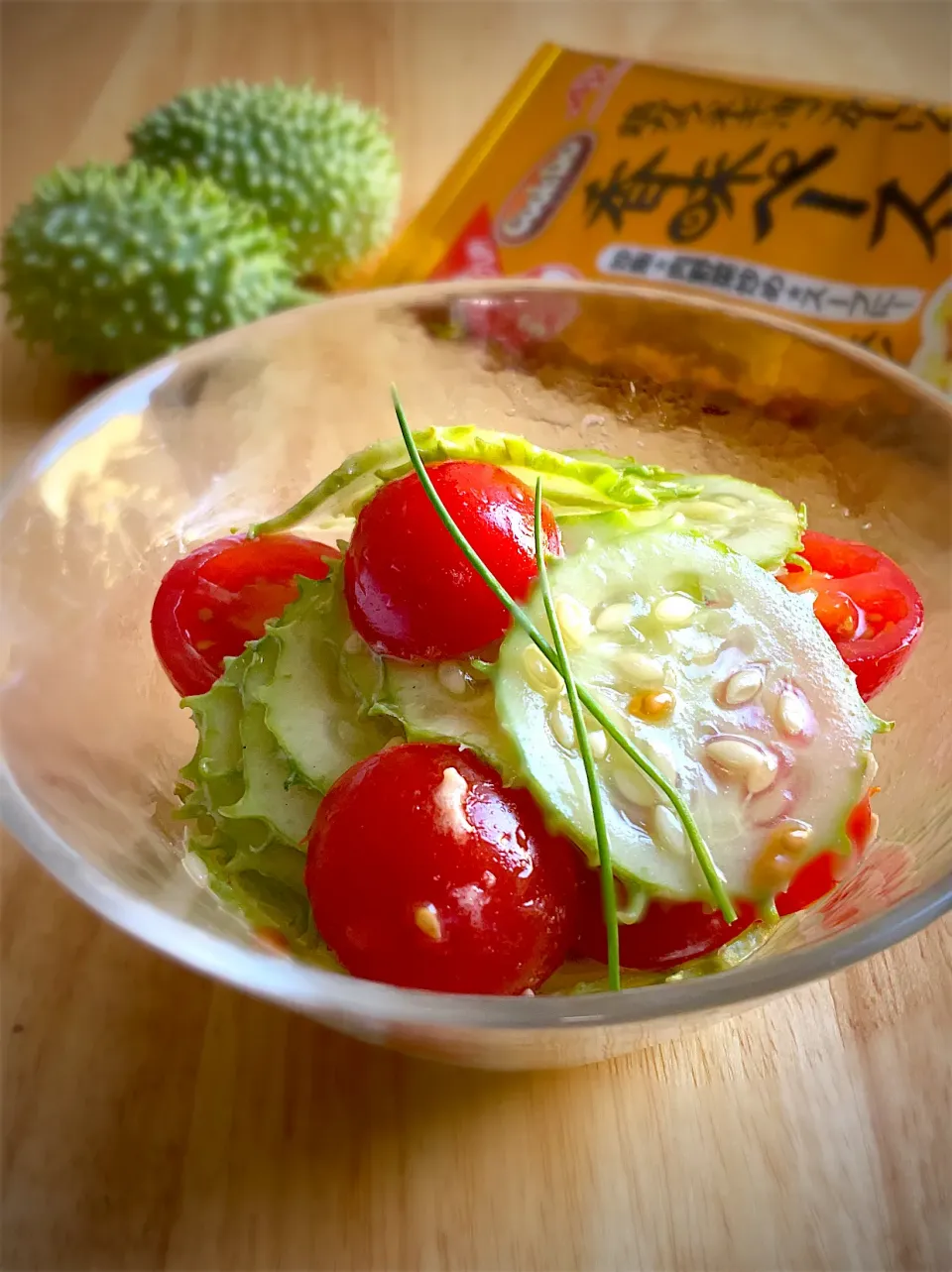 マシシきゅうりとミニトマトの香味ペースト揉み|9421beruさん