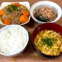 肉じゃが、かきたま汁|料理上手くなりたいさん