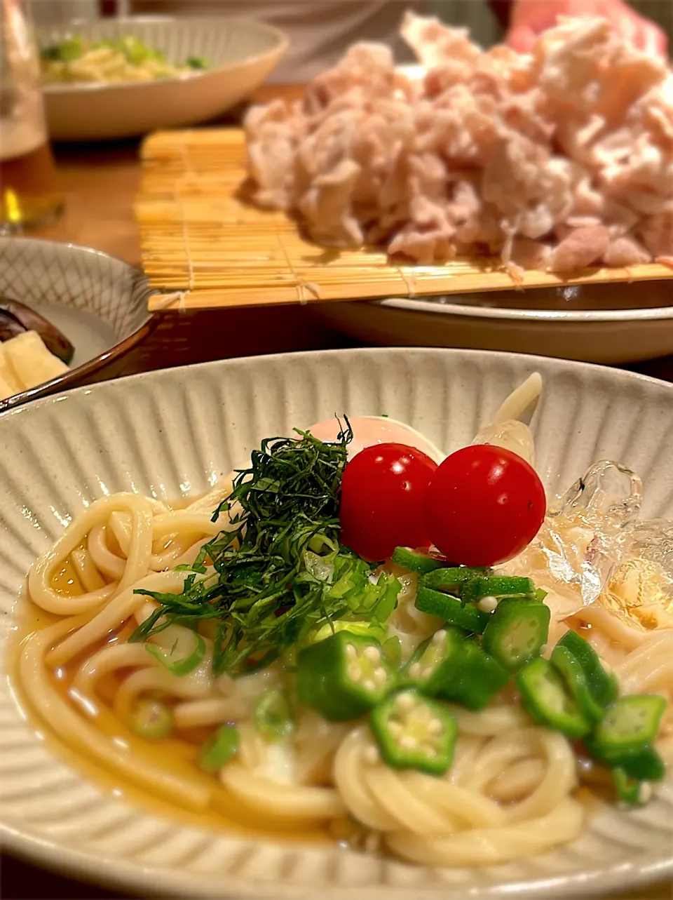 冷やしうどん・豚しゃぶ|くり子さん