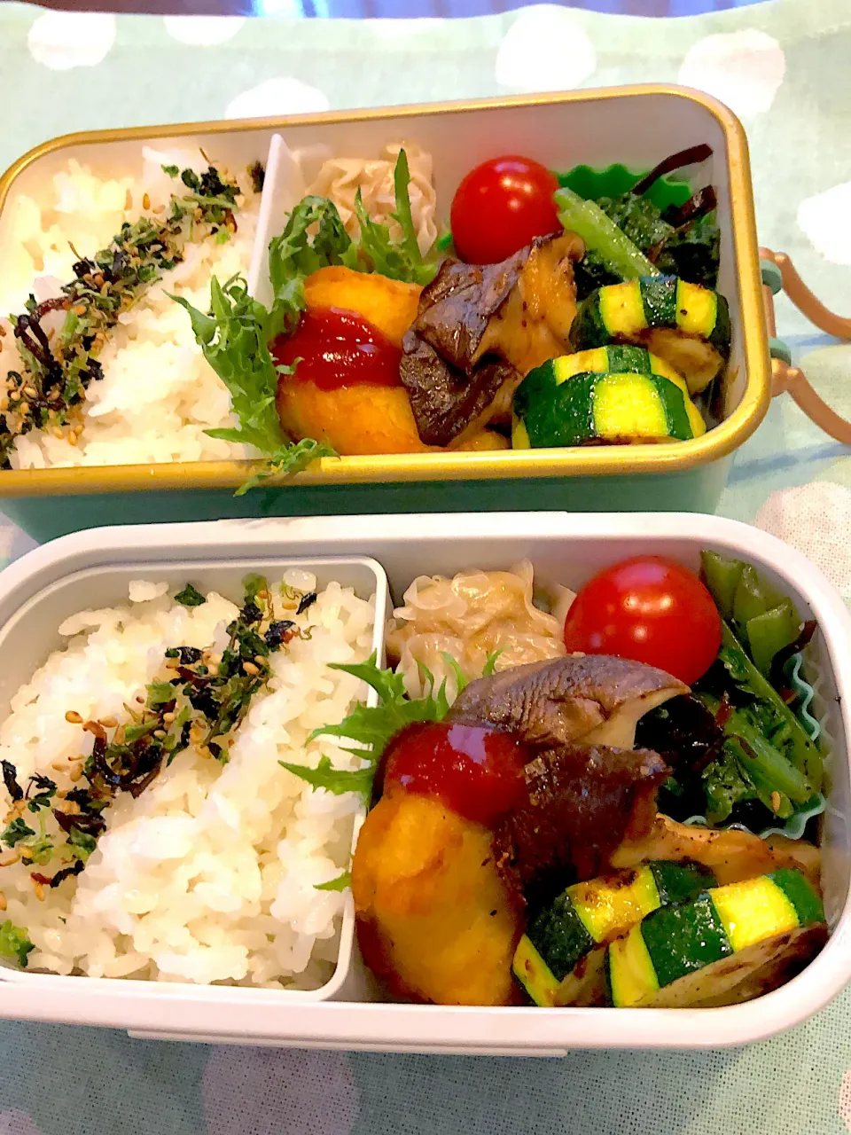 2022.9.14  ＊今日のお弁当＊小松菜の塩昆布入りナムル＊|rinrin*mama*さん