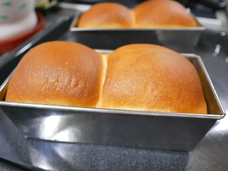 初めての食パン、焼けましたぁ💕🍀|深夜特急fさん