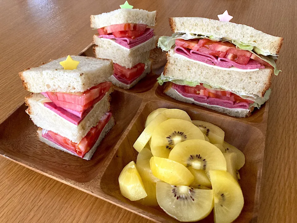 ＊サンドイッチ朝食🥪＊|＊抹茶＊さん