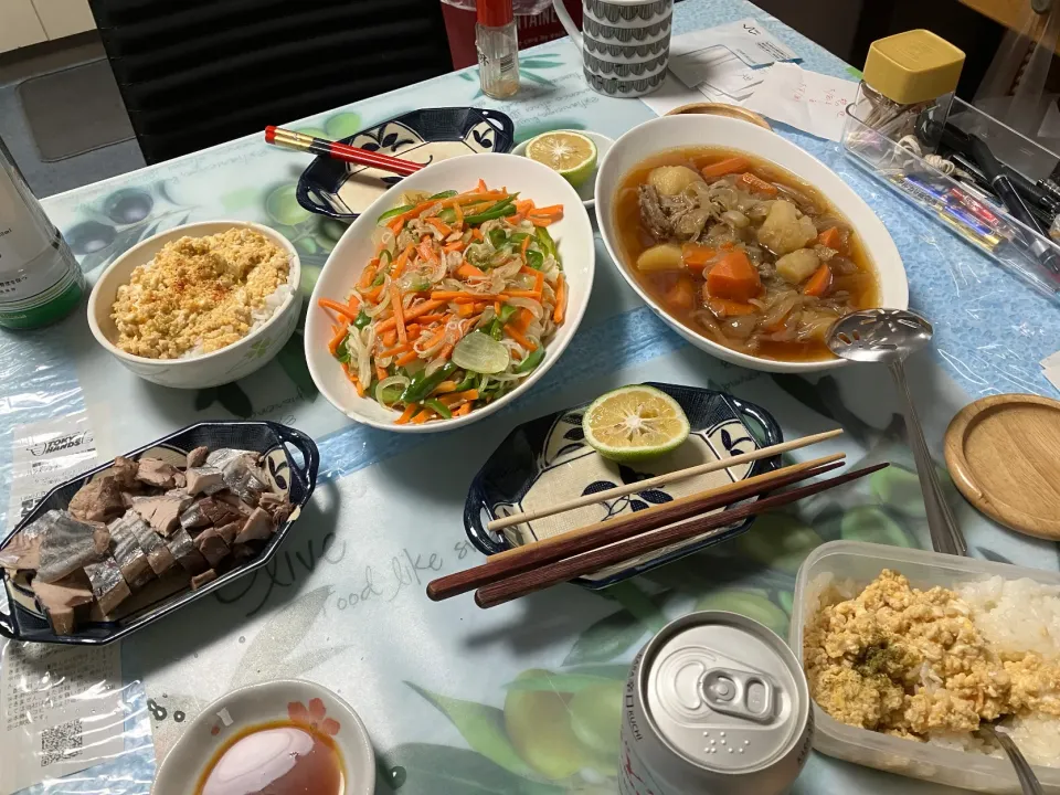 そーめんチャンプル、肉じゃが、親子丼|岩本　やすよよいさん