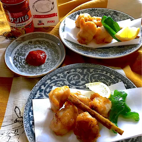 「サンバル」を使ってみたSnapdishの料理・レシピ写真:ふぐのから揚げ