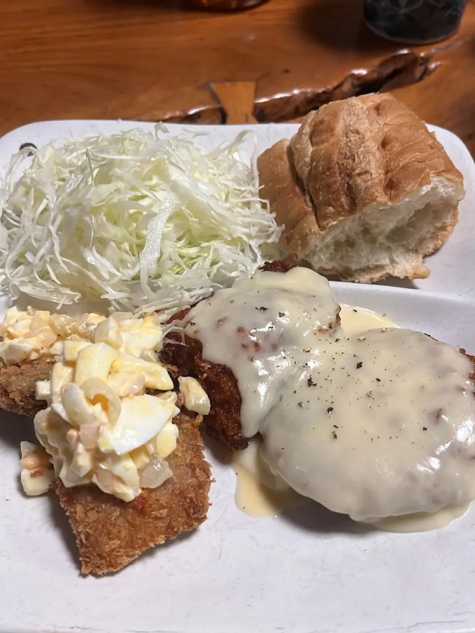 チキンカツのチーズソースとマグロカツのタルタル|あーちゃさん