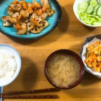 夕飯🎵鱈と根菜の甘酢あんかけ