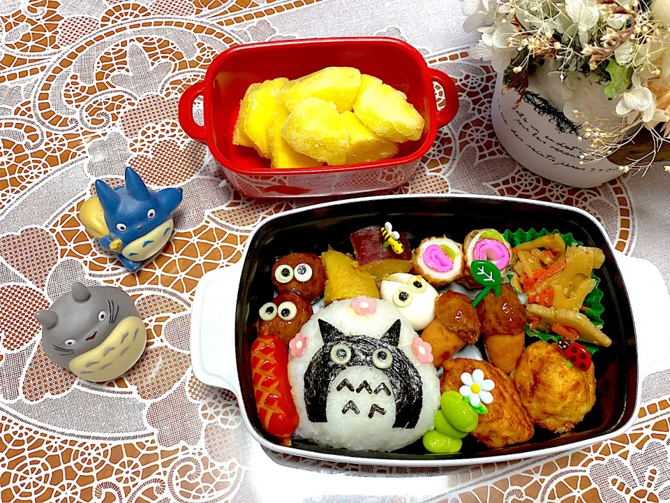 Snapdishの料理写真:2022.9.16は体育祭な娘のトトロ弁当💕|makoさん