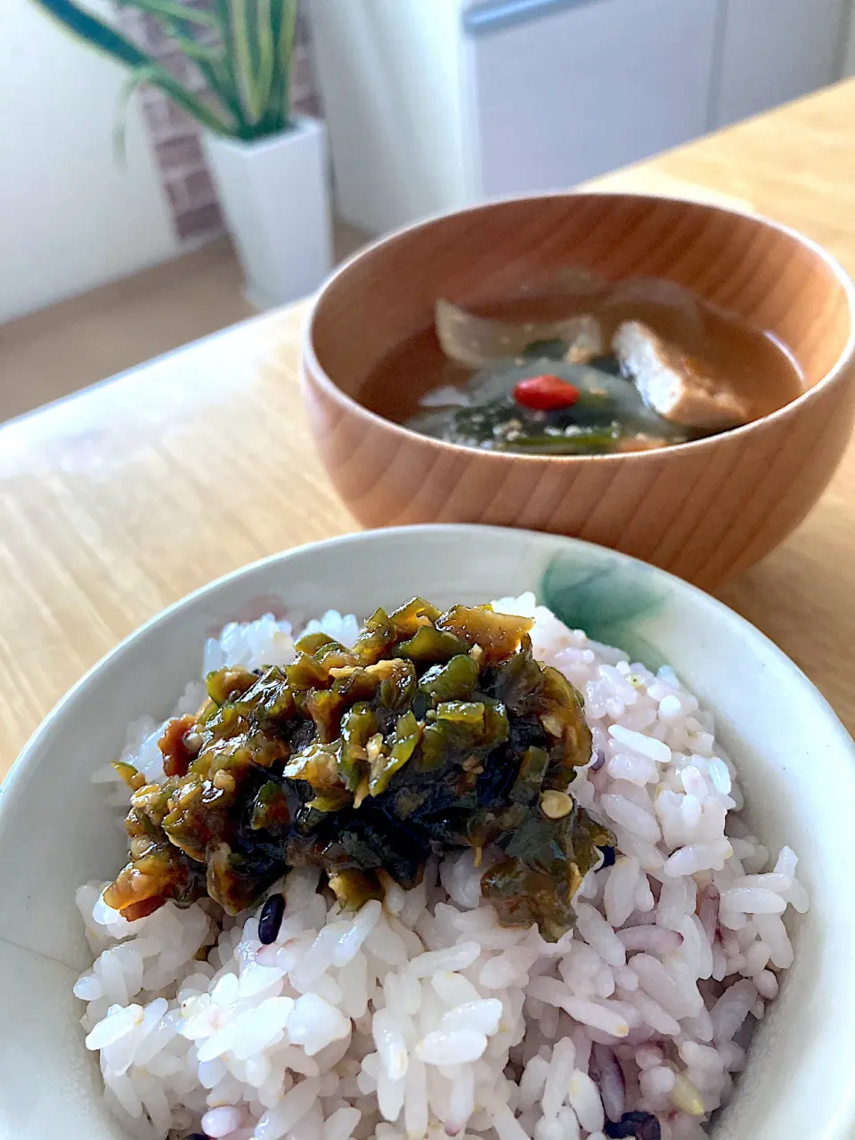 麹たっぷりピーマン味噌💕で朝ごはん☺︎|さくたえさん