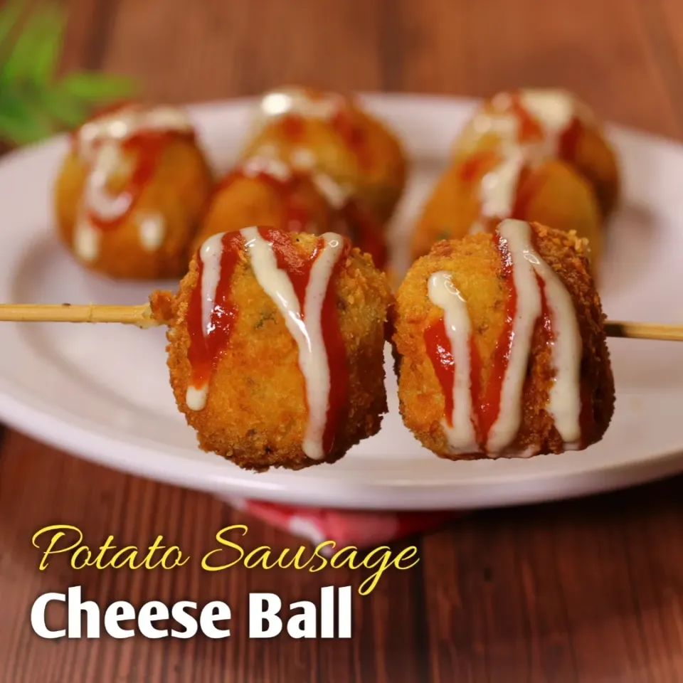 Snapdishの料理写真:Sausage Balls With Potato And Cheese | Sausage Balls|Recipes By Fizaさん