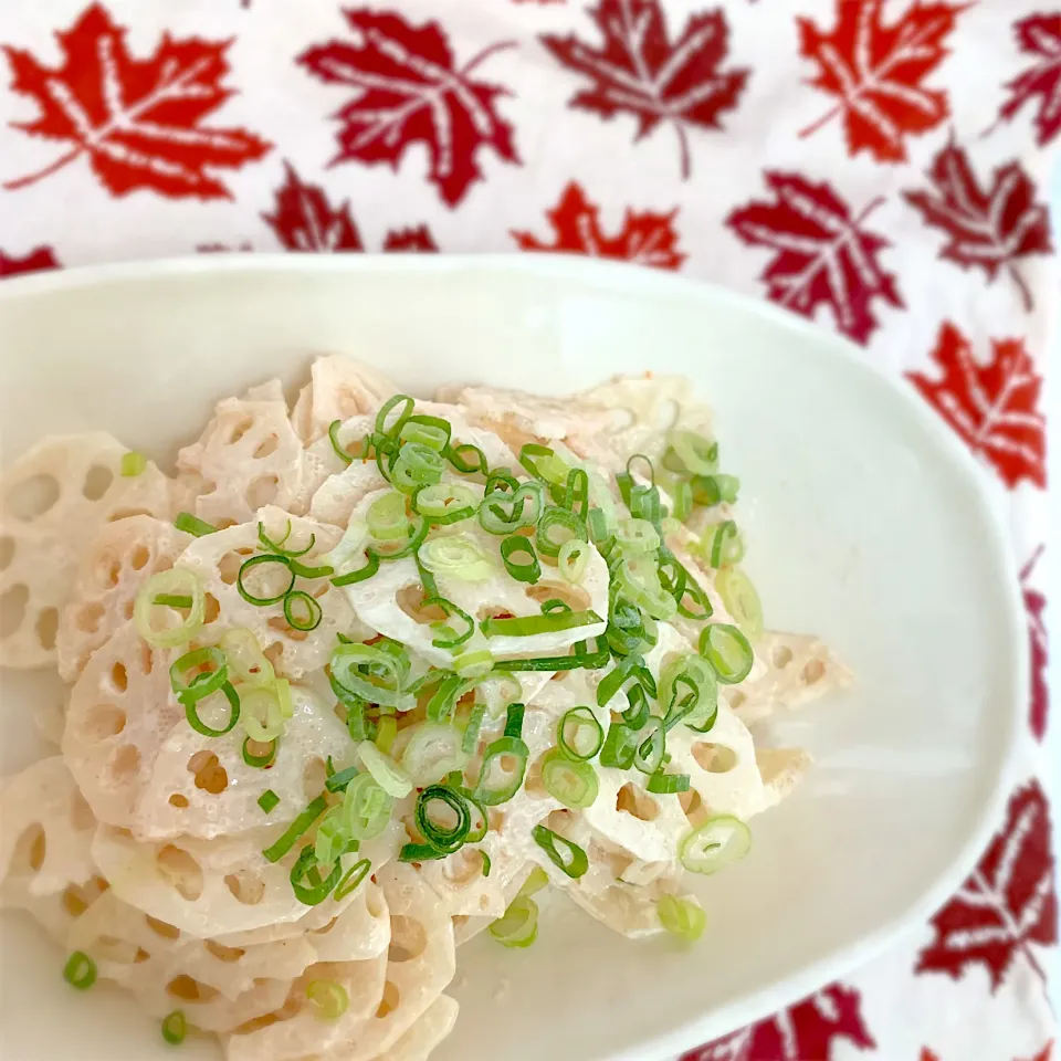 Snapdishの料理写真:おかちさんの料理 れんこんの明太サラダ🍀|chicaocafeさん