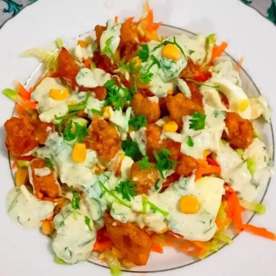 Chicken Popcorn with Creamy Salad|Happy Green Bowlさん