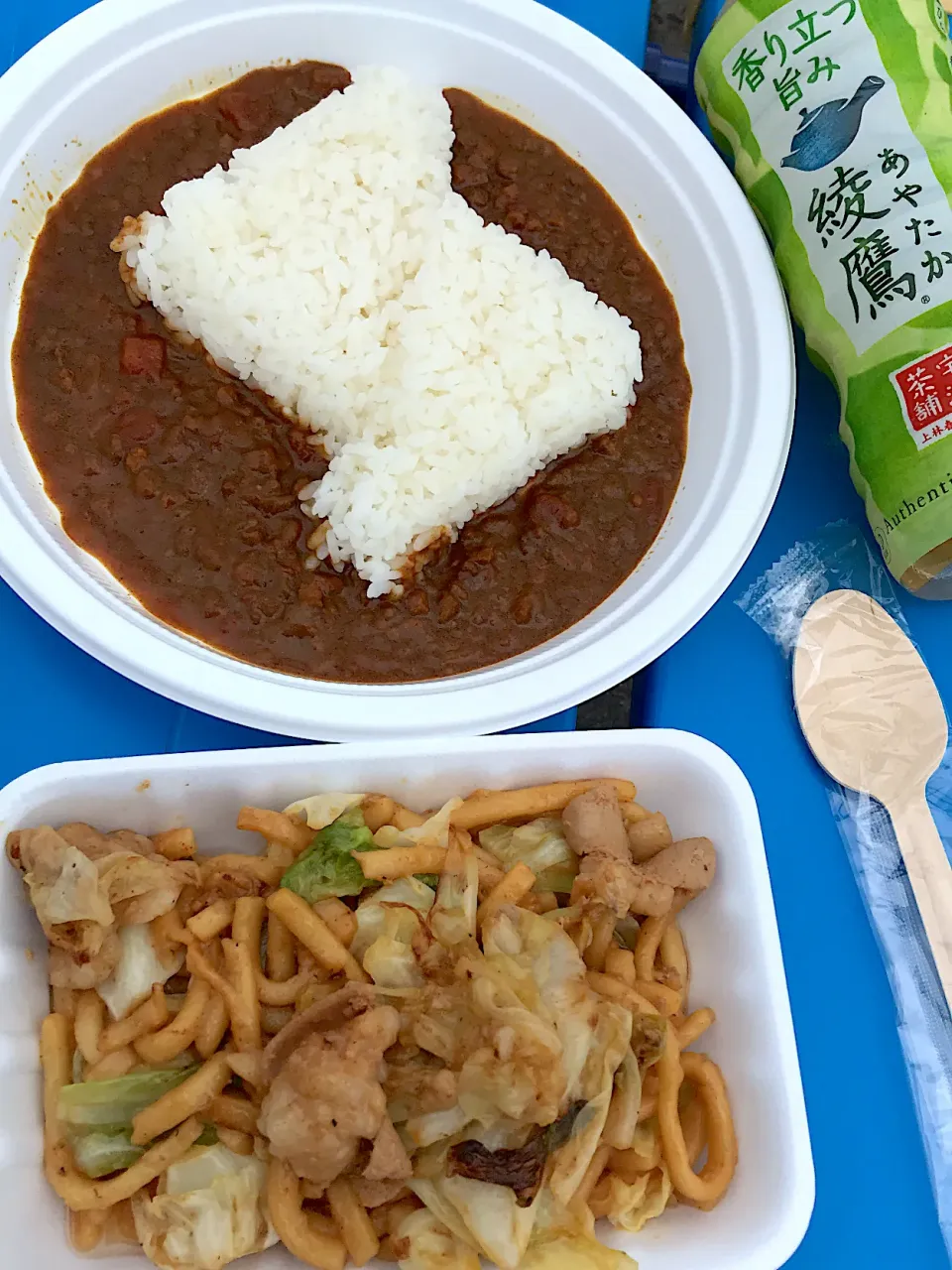 イナズマロックカレー🍛&近江牛のホルモン焼きうどん|Tak@さん