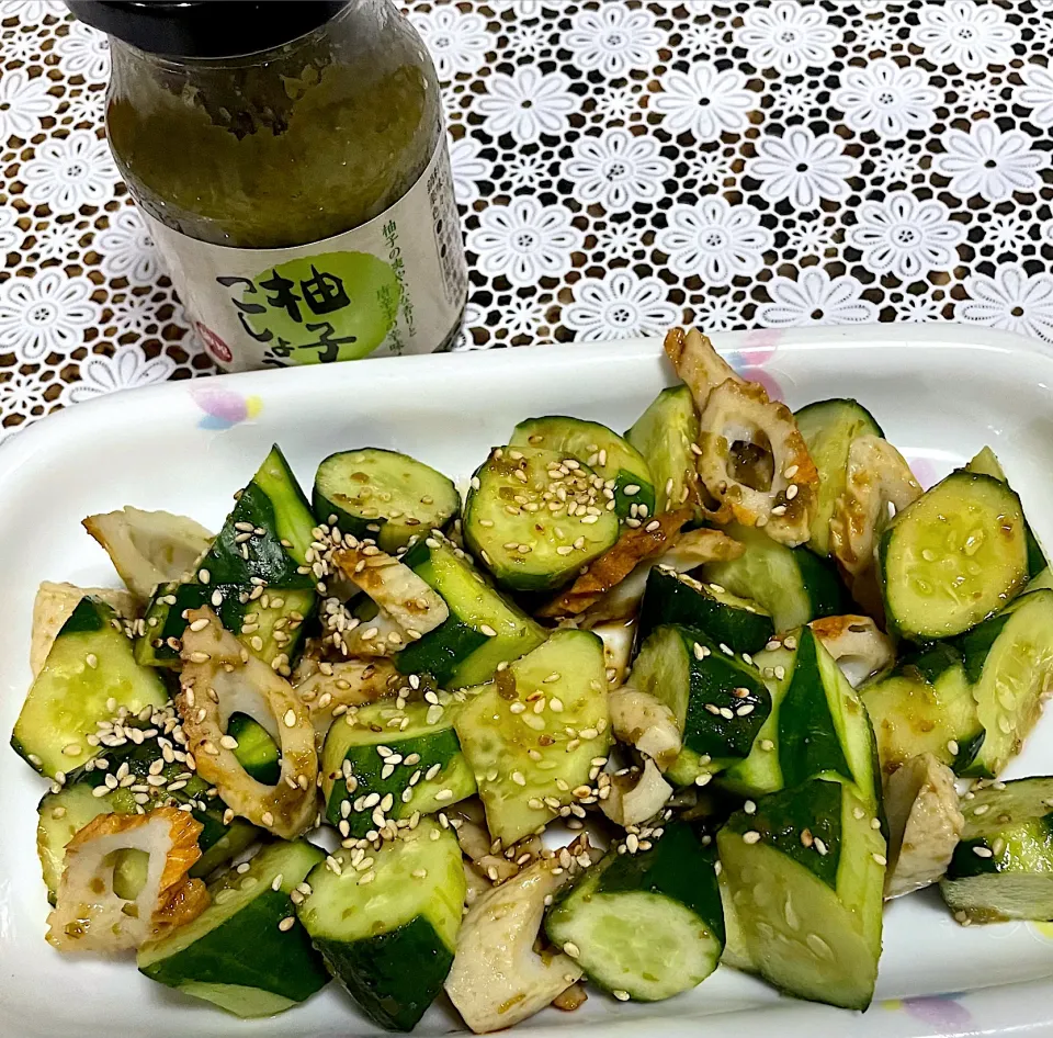 無限きゅうりとちくわの和えもの🥒柚子胡椒味|シェリたん🍒さん