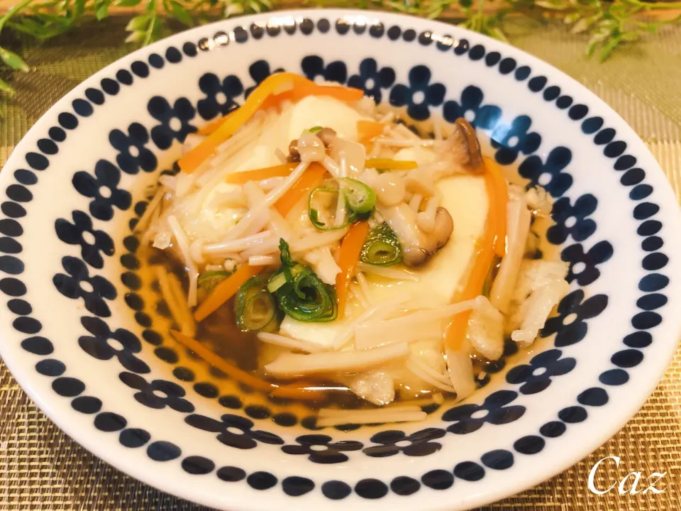 揚げ出し豆腐の野菜あんかけ|きゃずさん