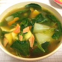 ユウガオのカレー風味のスープ