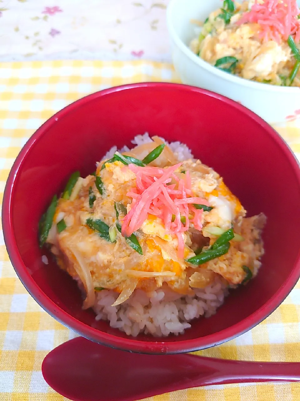 玉子丼作りました

買い物になかなか行けなくて、冷蔵庫の中身がさみしくなっていきます😥|🍒ふみりん🍒さん