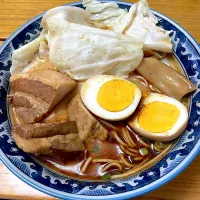 Snapdishの料理写真:熊本ラーメン 桂花太肉麺風