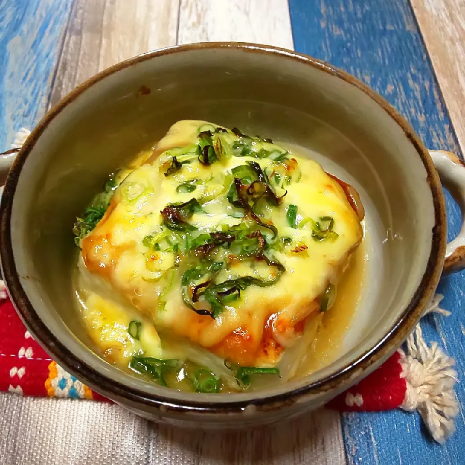 豆腐の味噌チーズマヨ焼き|あずきさん