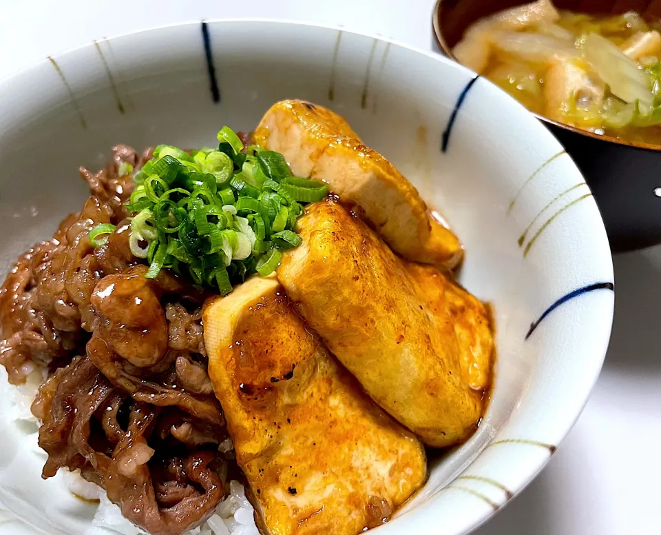 牛肉と豆腐の照り焼き丼|ニコル🌈さん