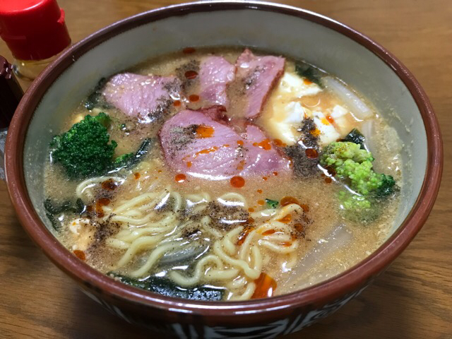 マルちゃん正麺🍜、豚骨醤油味❗️(^_^*)✨