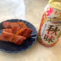 Snapdishの料理写真:ベーコンとビール|Manaさん