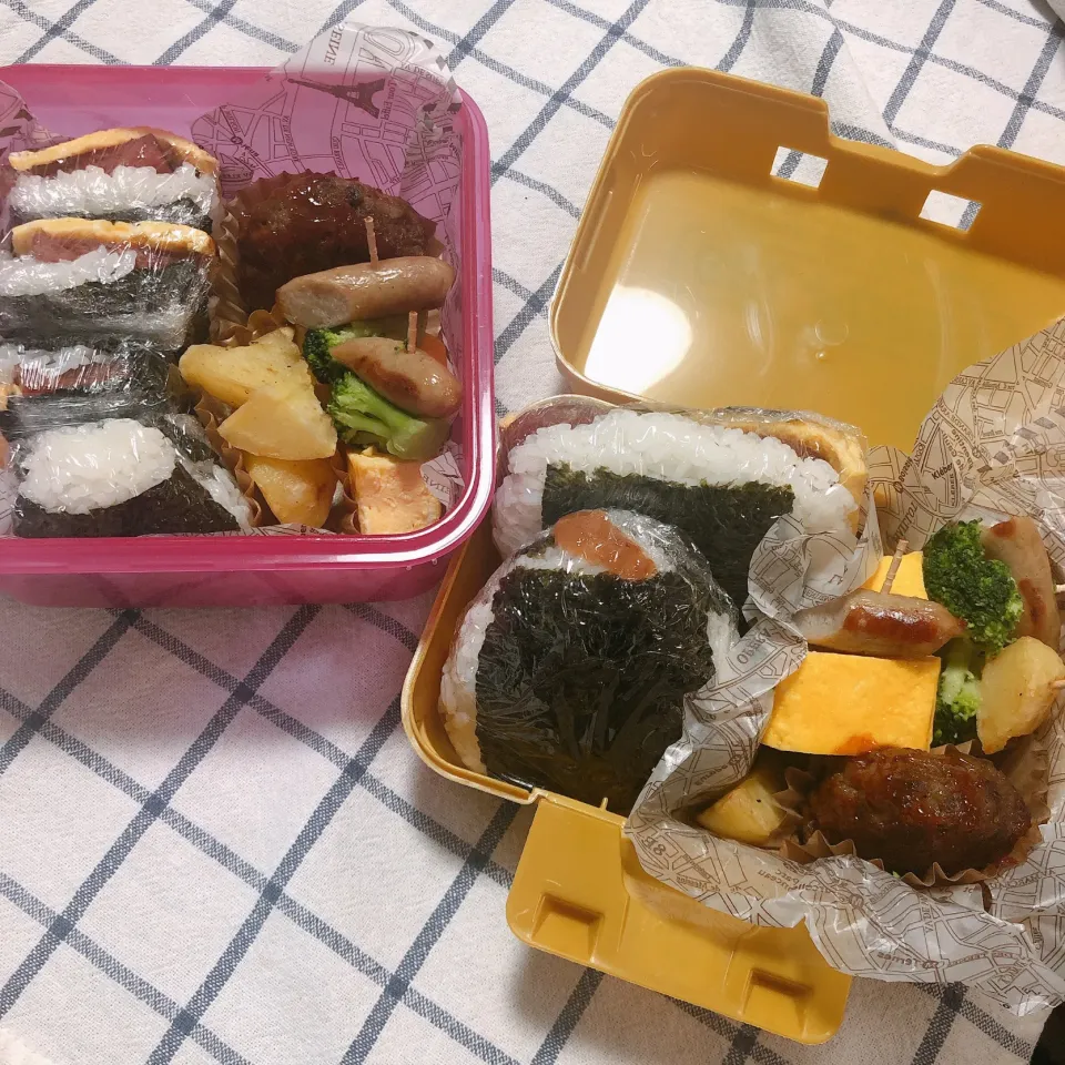 Snapdishの料理写真:次男＆三男男子高校生弁当|mickyさん