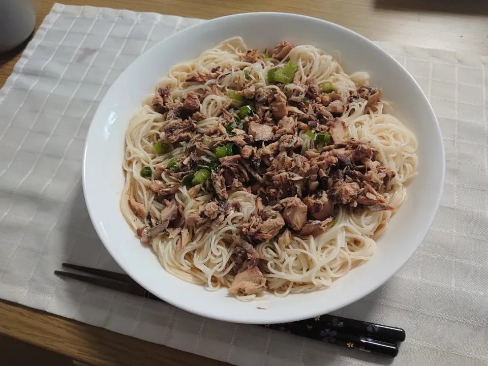 鯖缶そうめん|白河無月さん