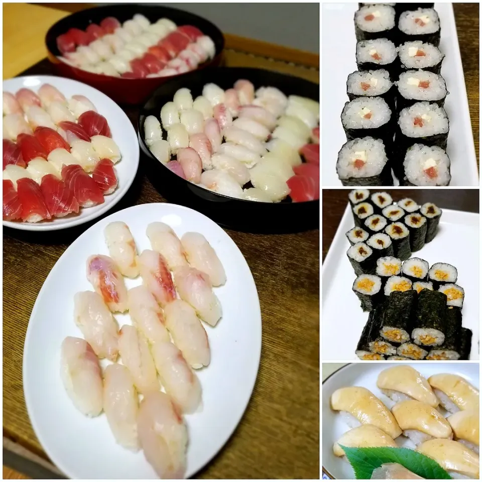 みんなで作った寿司三昧🍣|ぱんだのままんさん