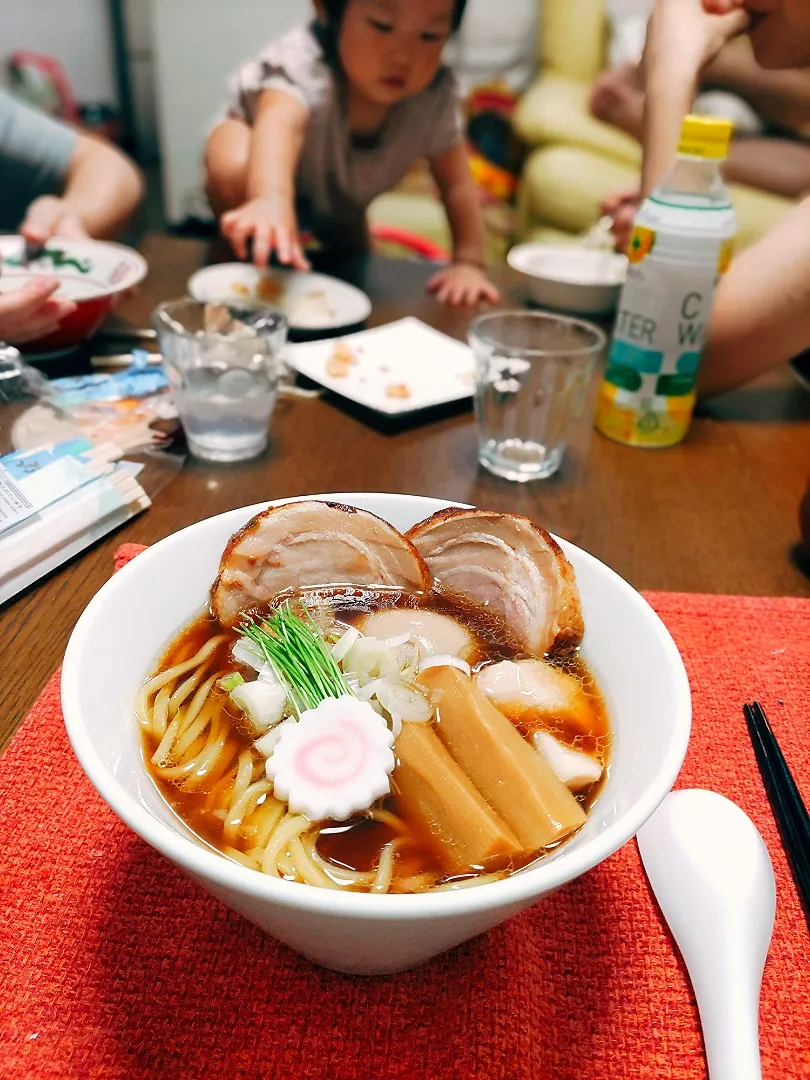 自家製醤油ら〜めん（孫襲来🌀w）|じゃじゃまるさん