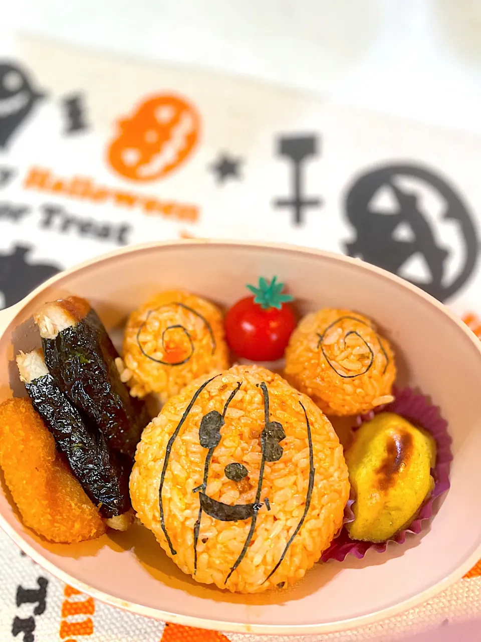 ミッキーのハロウィン🎃オムライスお弁当|Yukiさん