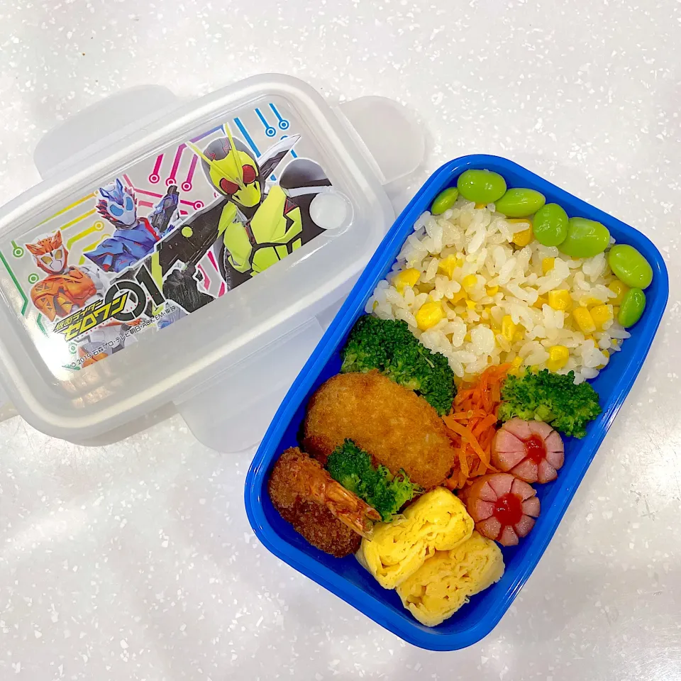 Snapdishの料理写真:6歳児お弁当🍱🍙|みぃこさん