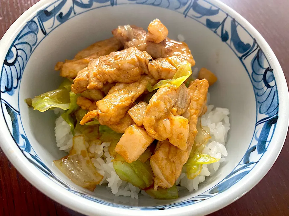 ポークソテー丼|あづきさん