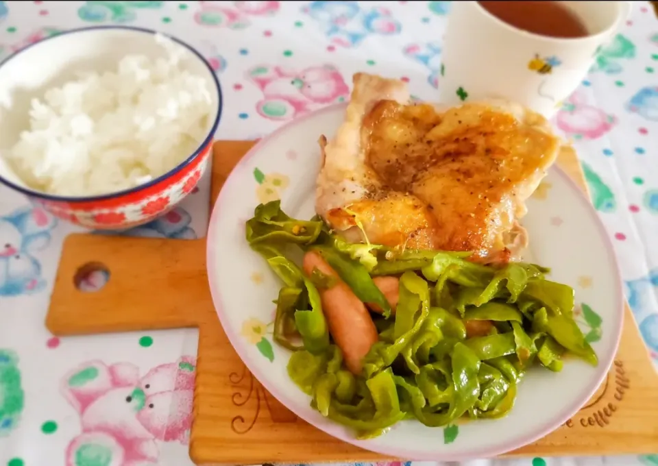 やいたとりとピーマンのごり押し|すいさんさん