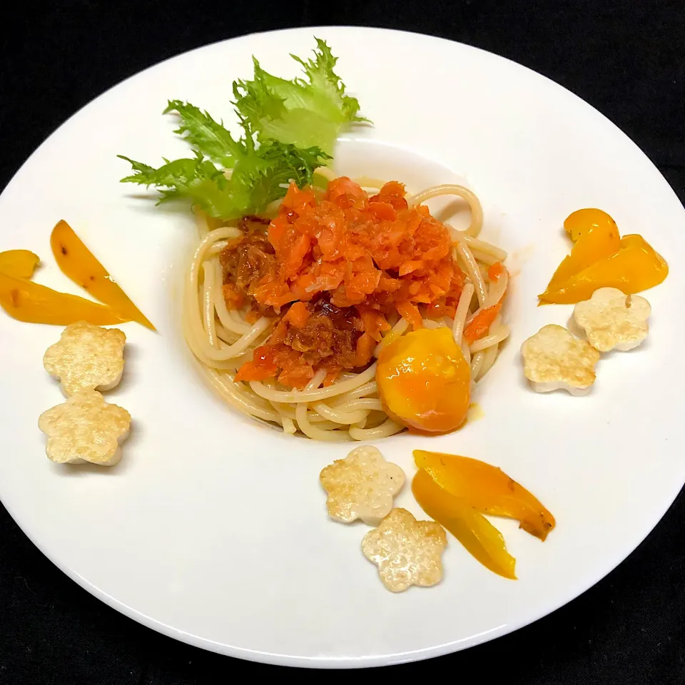 鮭いくらパスタ🍝料理に使える絹乗せ|henryさん